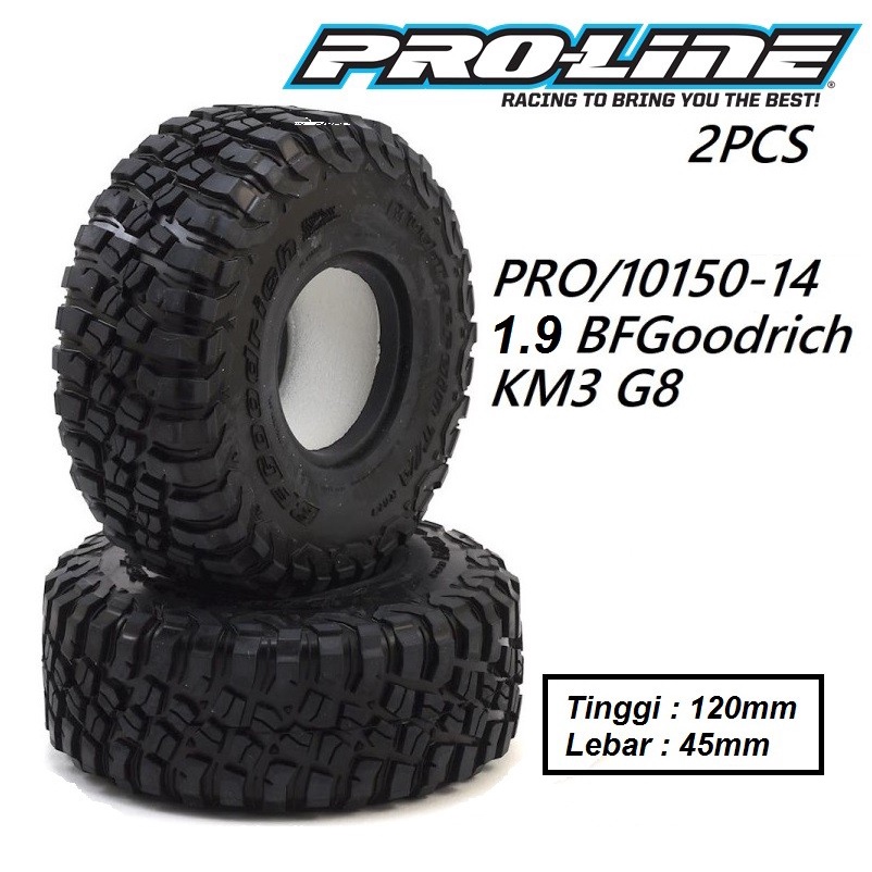2 Proline 10124-14 BFGoodrich KO2 G8 Rock terreno neumáticos para camiones de 1.9 