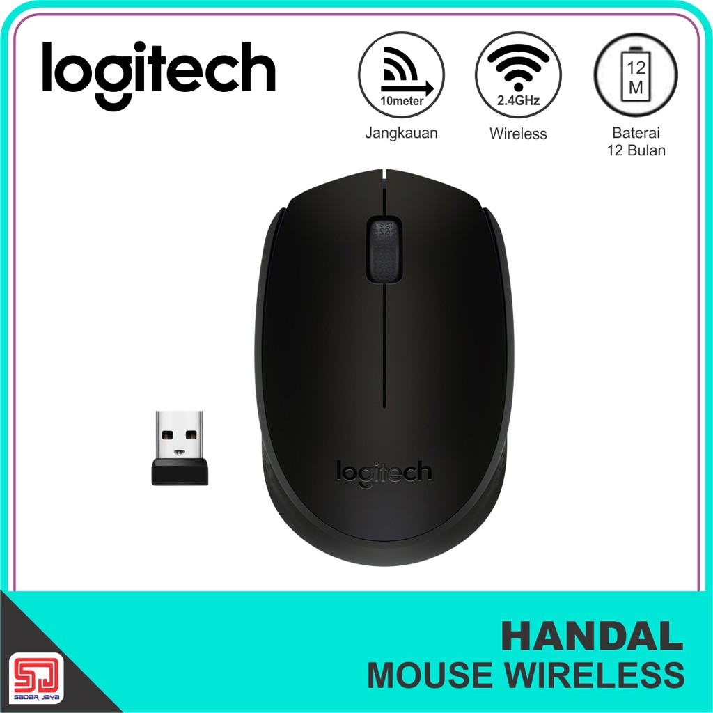 Logitech M170 Mouse Wireless Original Garansi Resmi