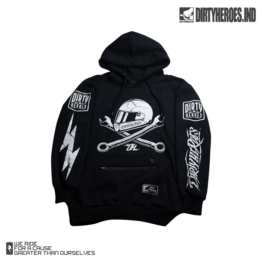DIRTY HEROES NEO SPLIT HOODIE | HOODIE | SWEATER | SUPERMOTO | MOTARD | MOTOCROSS | MX | VINTAGE
