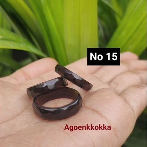 Cincin cutting hitam ukuran 15 kokka kaokah kokka