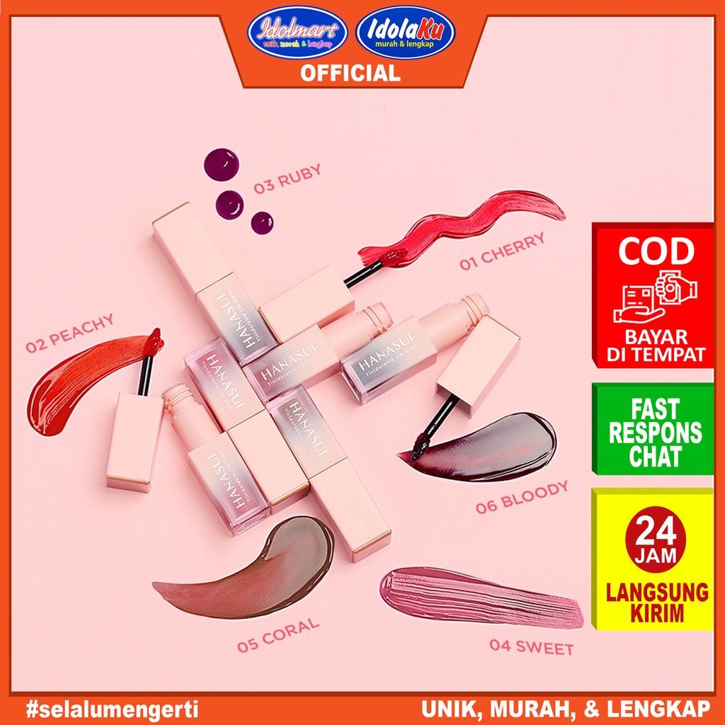 IDOLMART Hanasui Tintdorable Lip Stain - Lip Tint Surabaya