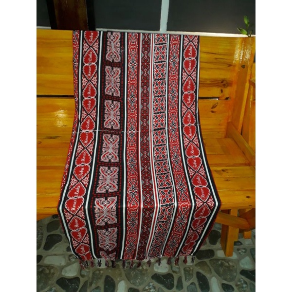 Syal Batak motif Gorga nahan dingin (grosiran tersedia)