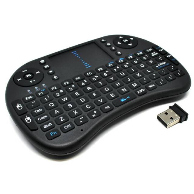 Mini Keyboard Wireless 2.4GHz dengan Touch Pad &amp; Fungsi Mouse i8