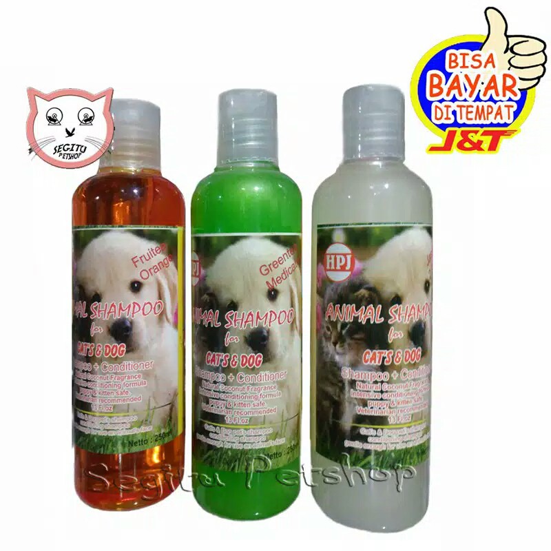 shampo kucing harum wangi anti kutu jamur 250ml