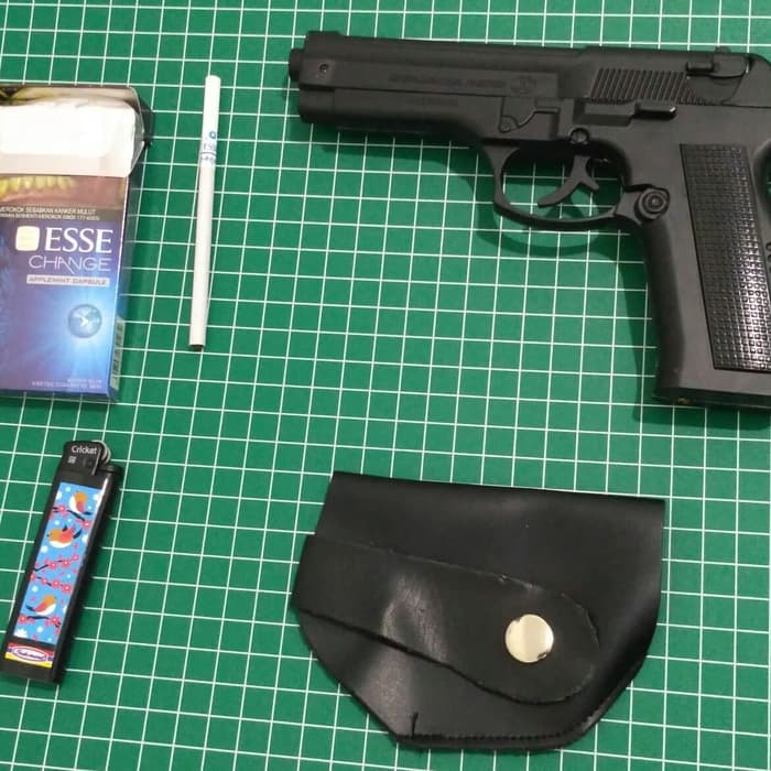 KOREK API MODEL PISTOL BARETTA ASLI BISA KOKANG - PENCETAN EMPUK - BAGUS - MURAH