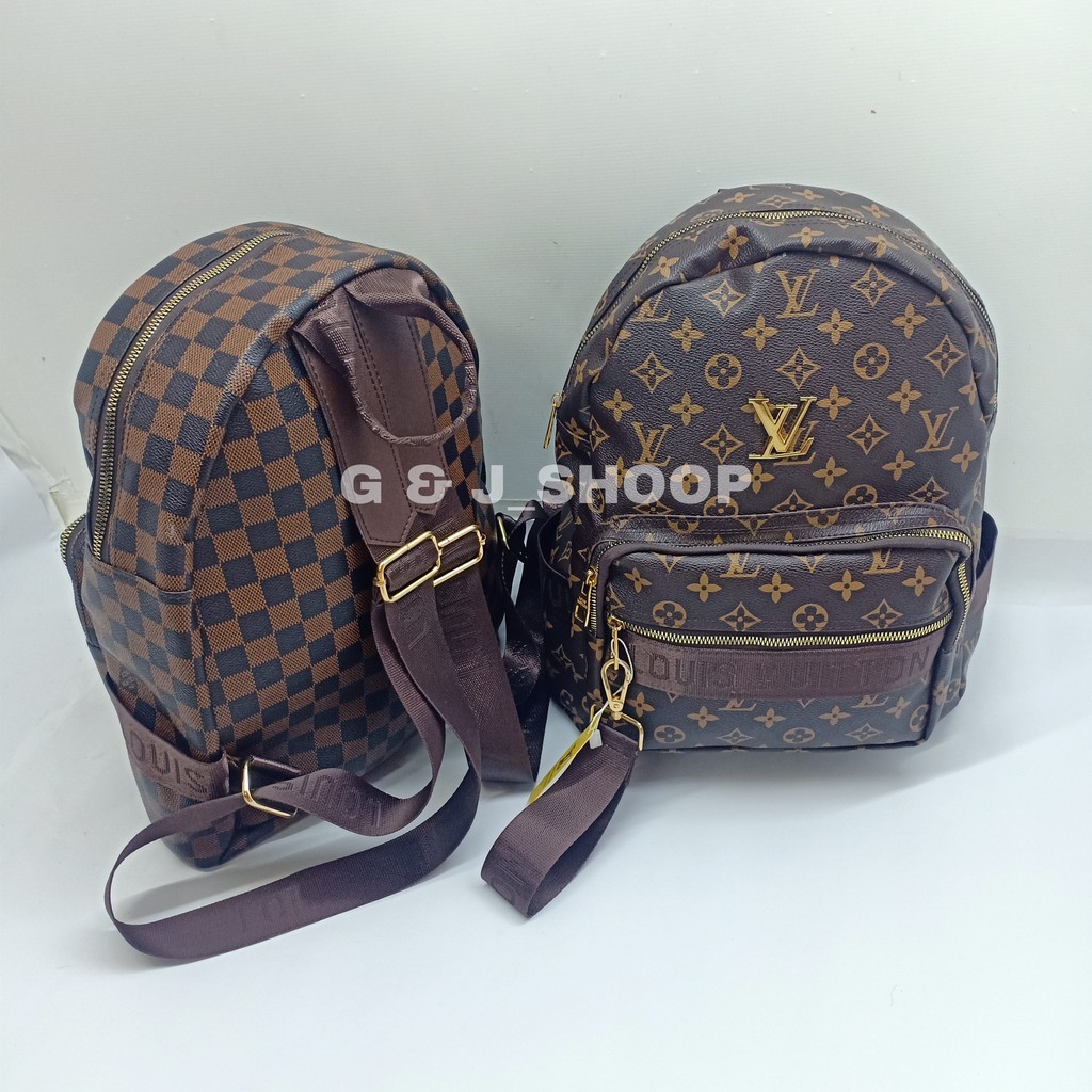 Rangsel LV Wanita / Tas Rangsel full hembos / Kantong res sleting