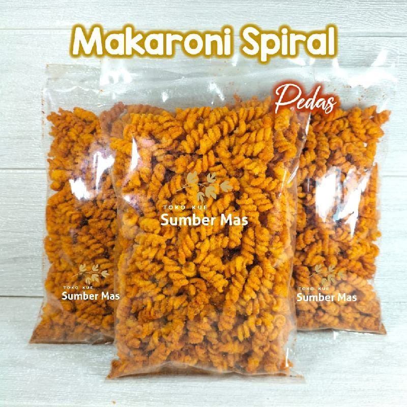 MAKARONI SPIRAL MACARONI SPIRAL RASA PEDES Berat bersih 150 gr - Pedas