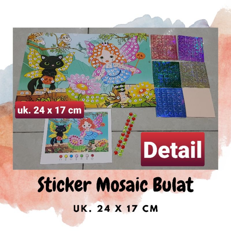 

STICKER ANAK - STICKER MOSAIC BULAT - CRAFT ANAK