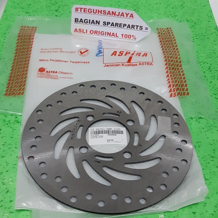 Piringan Rem Cakram Depan - Blade Revo Absolute Supra X 125 Fi Asli ASPIRA