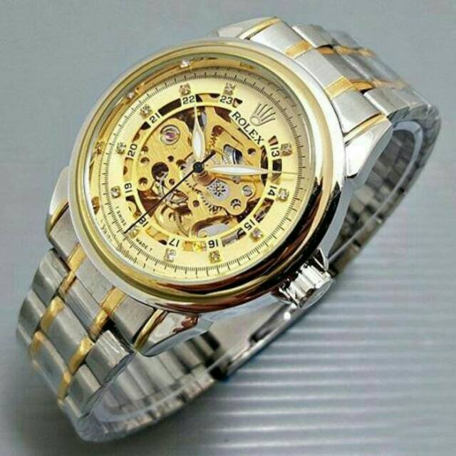 Jam Tangan Pria / Wanita Rolex Automatic Mesin Limited