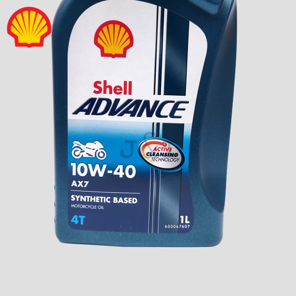 Oli Shell Advance AX7 10W-40 API SN JASO MA2 1 Liter