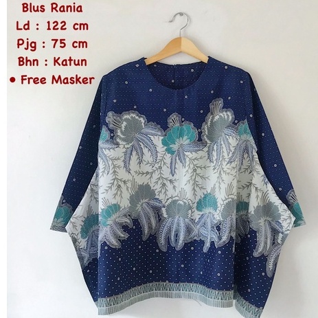 Blus rania batik solo atasan kerja