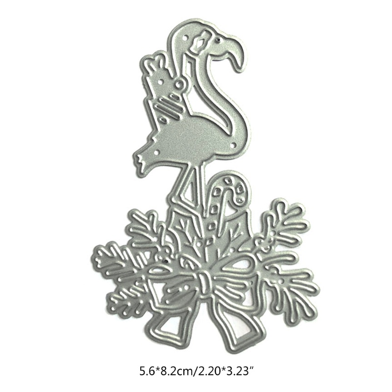 Cetakan Stensil Cutting Dies Motif Burung Natal Bahan Metal Untuk Scrapbook / Craft Diy / Kartu