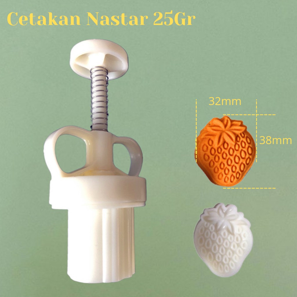 Cetakan Nastar Strawberry TAIWAN / Cetakan Mooncake / Mooncake Mold