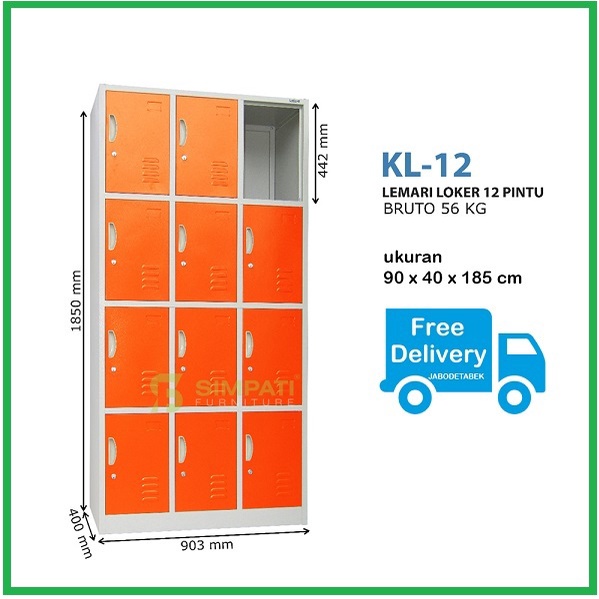 Locker Kozure 12 Pintu KL 12