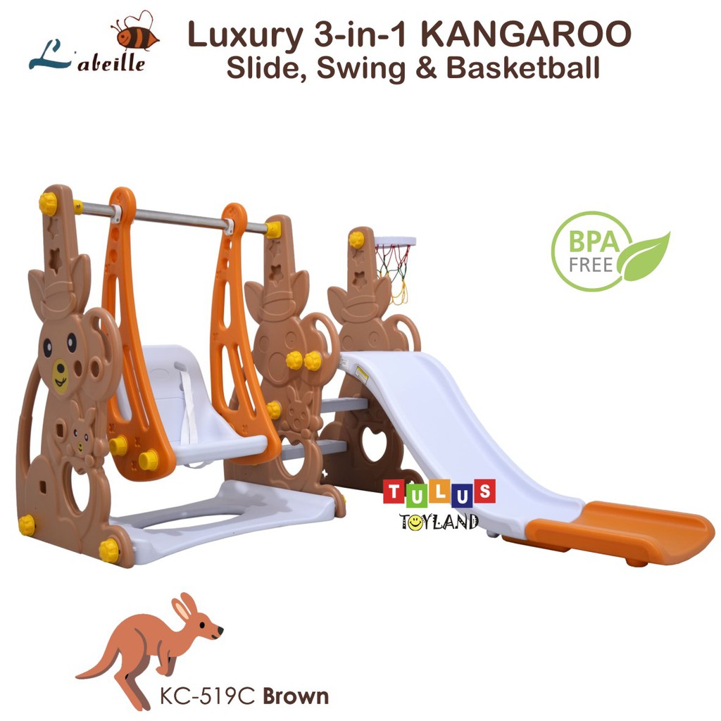 Perosotan Ayunan Murah Labeille Luxury KANGAROO Slide Swing Kangguru Basket mainan plosotan seluncur