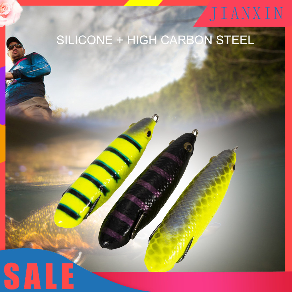 [Jianxin] Umpan Pancing Tiruan Bentuk Ikan Kecil Bahan Silikon