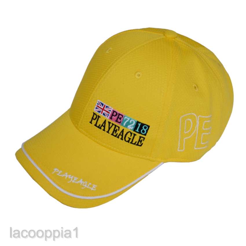 yellow golf visor