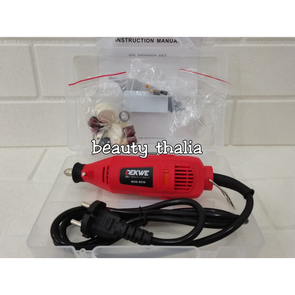 Mini Grinder Dekwe MOD9030 Mesin Rotary Tools Die Grinda Gerinda Bor