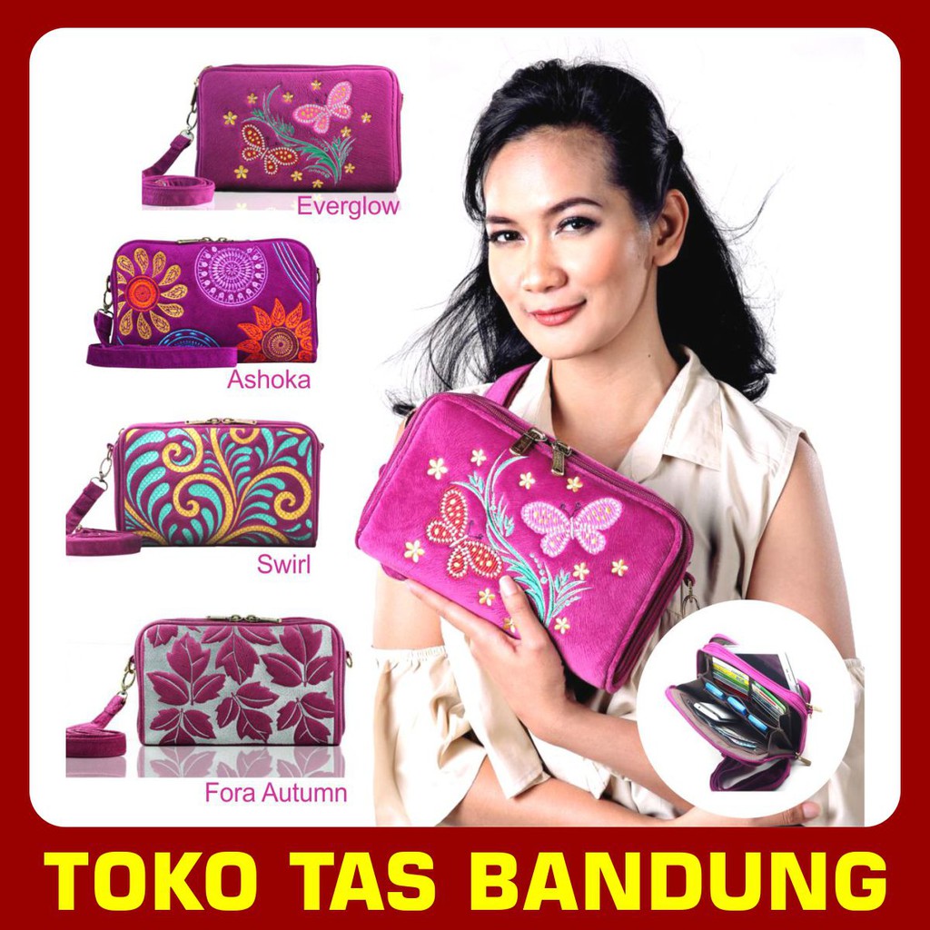 Tas Bordir Etnik/ Tas Handphone/ Tas Gadget/ Tas HPO/Tas Selempang Wanita/ Tas Etnik Purple Series