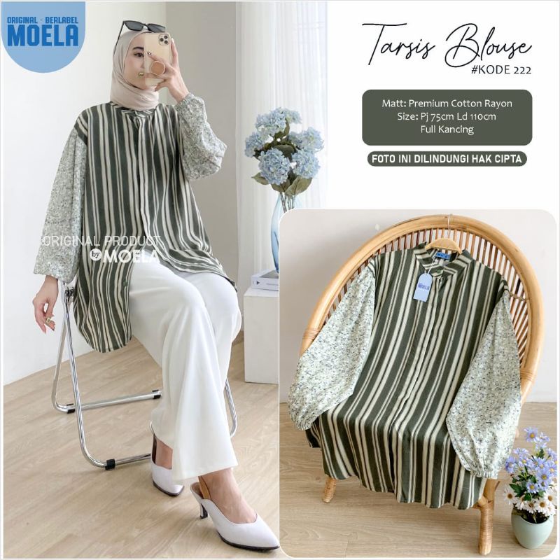 TARSIS BLOUSE LD 110cm // ATASAN WANITA ORIGINAL BERLABEL // BY MOELA-222