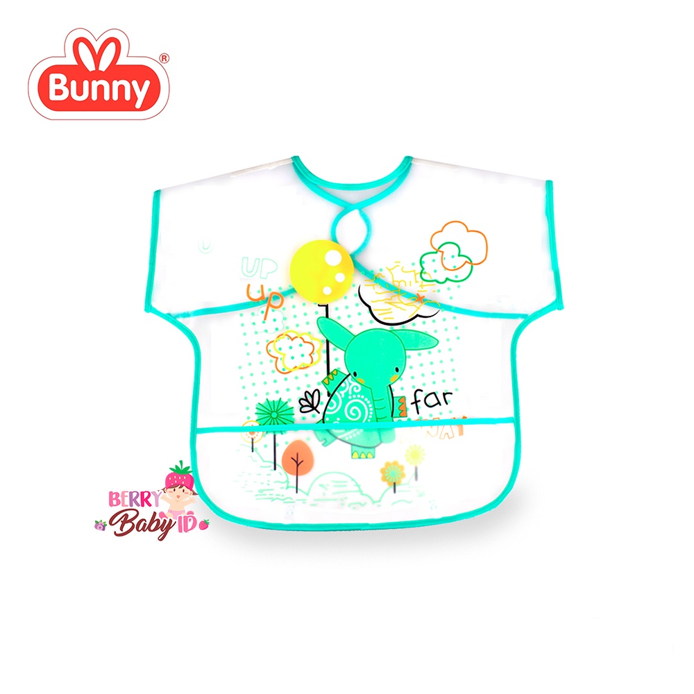 Lusty Bunny Slabber Bayi Waterproof Tatak Liur Celemek Makan Anti Air Tumpah LUS038 Berry Mart