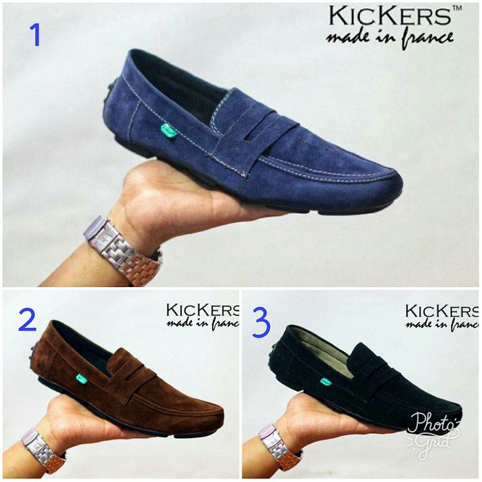 SEPATU CASUAL PRIA KICKERS SLIP ON KICKERS MOCASSIN