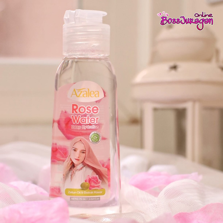 (BOSS) AZALEA Zaitun Oil with Rosehip Oil / Habbatussauda / Deep Hydration Rose Water 75ml 150ml