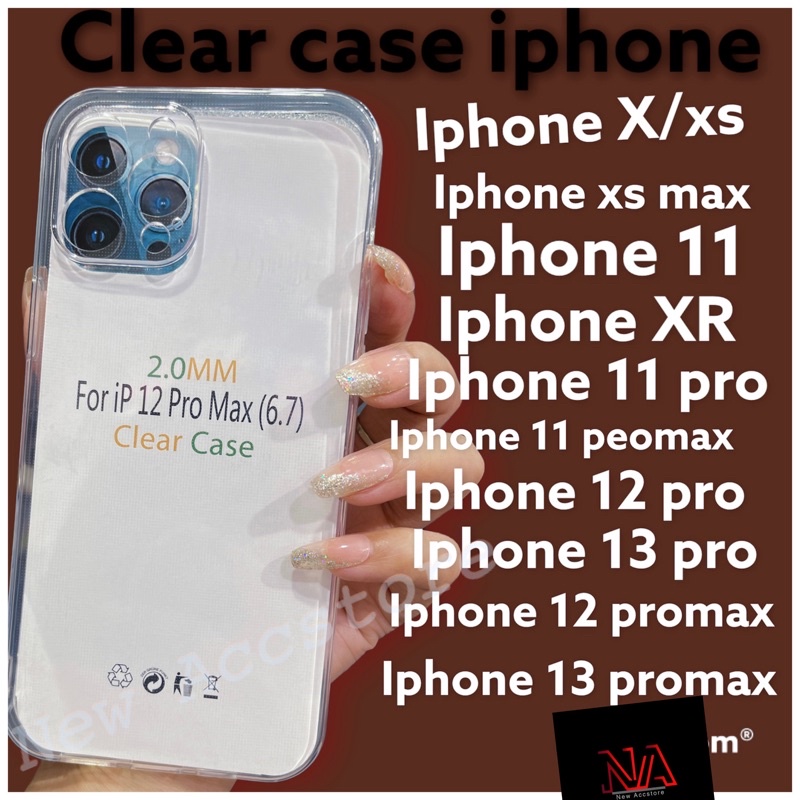 softcase clear HD premium iphone  Iphone x / xs, xs max, xr, 11 promax, 12, 12 pro, 12 promax, 12 mini, 13, 13 pro, 13 mini, 13 promax, 14, 14 plus, 14 pro, 14 promax, 7 / 8 plus, 6 plus