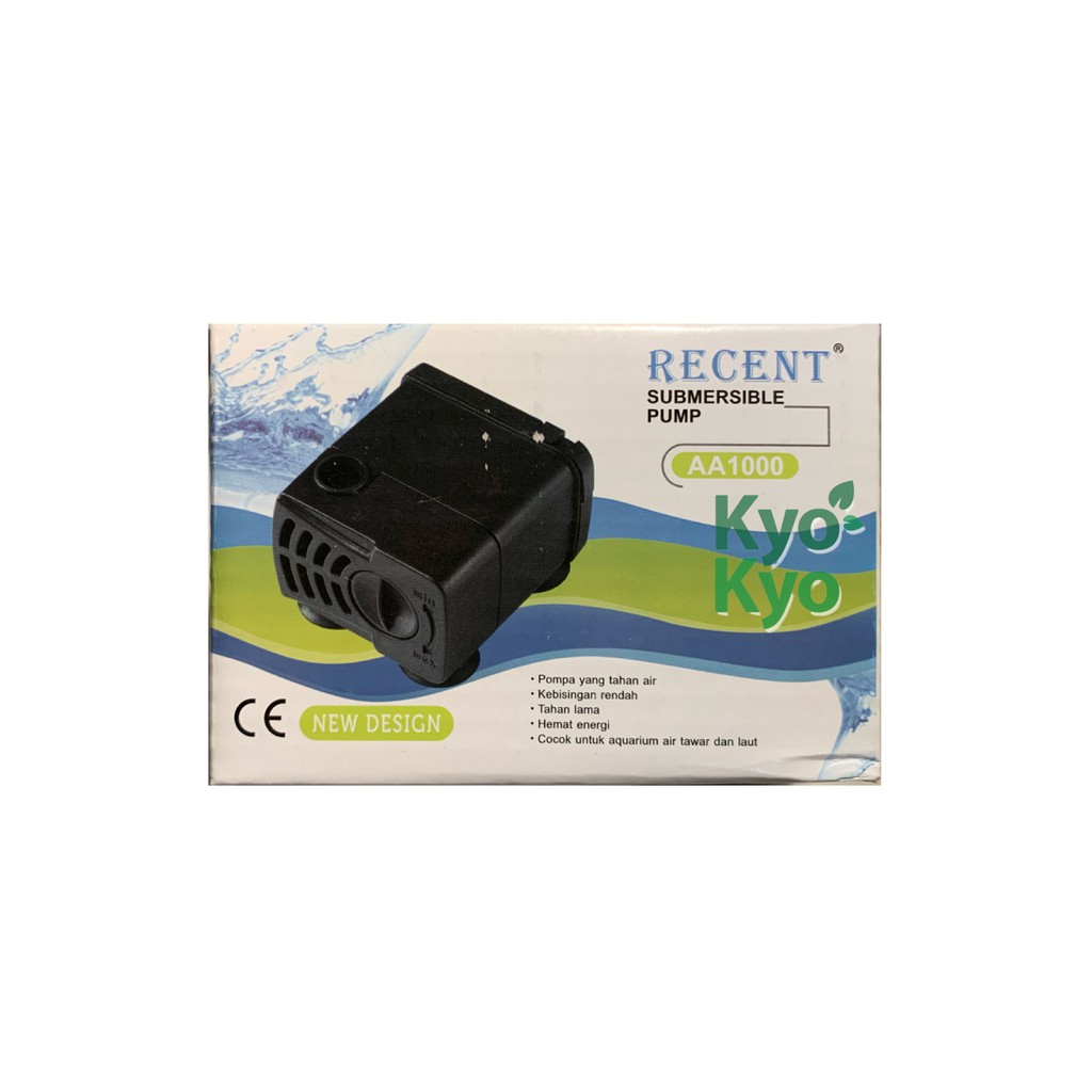 Recent AA1000 AA 1000 Mini Pump Pompa Celup Kecil Aquarium Aquascape