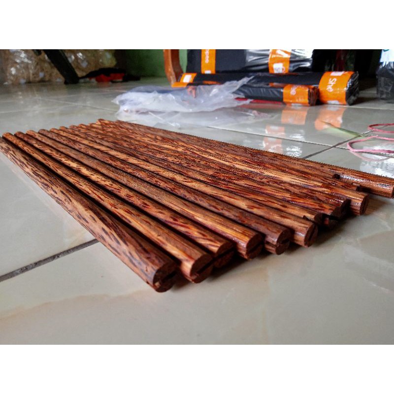 Tangkringan Dowel Kayu Kelapa Lovebird 1 Pasang