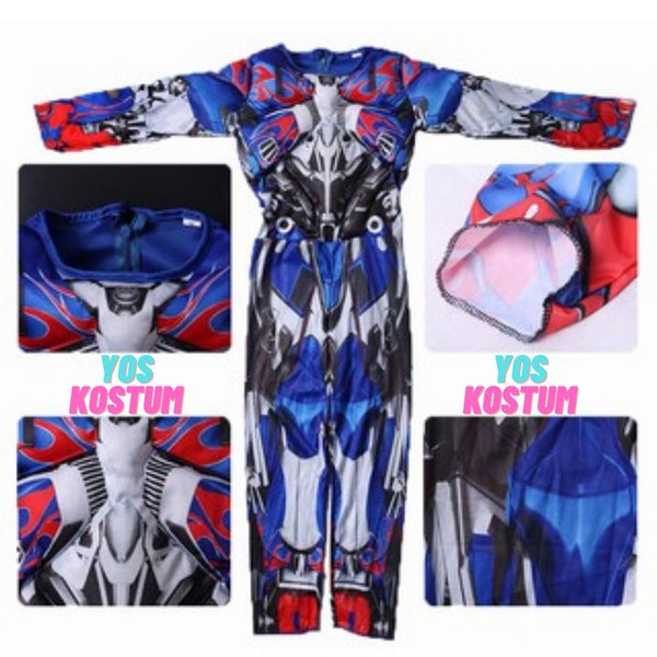 Kostum Anak Optimus Prime Import Busa Otot Baju Laki Cowok Costume Cosplay Transformers Ultah