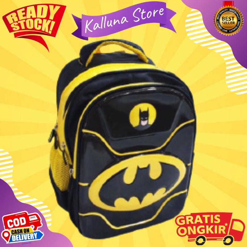 Tas Anak Laki Laki Tas Anak TK Tas Anak Karakter Tas Ransel Sekolah TK Laki Laki BATMAN Alucard 3Res