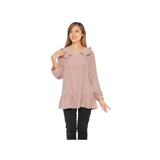 MIDI BLOUSE KOREA//ATASAN WANITA TOP SHAKILA IMPOR