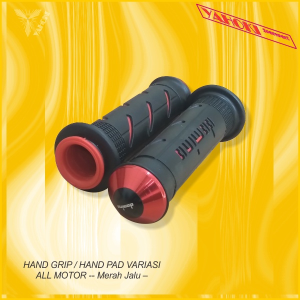 Hand Grip / Hand Pad Variasi All Motor -- Merah Jalu --