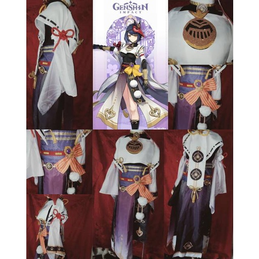 Kostum SARA KUJOU Genshin Impact Game Cosplay Costume