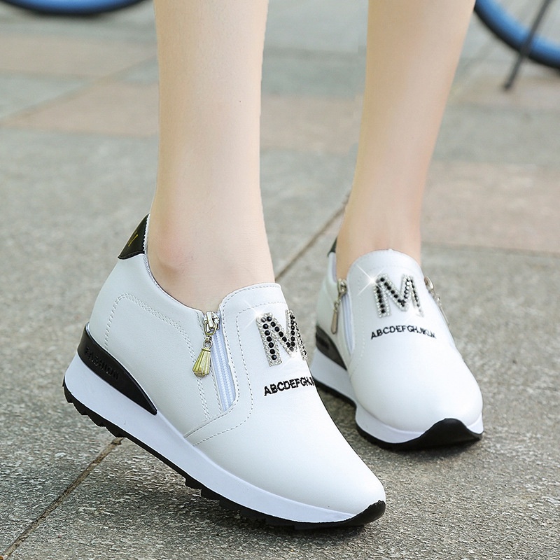 [JY] 1471 Sepatu Wanita Sneakers Logo &quot;MMM&quot;  ELEGAN CANTIK Pesta Kerja Santai Keren Trend Impor A08-8