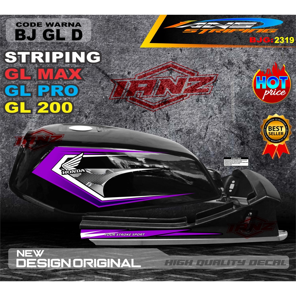 STRIPING COSTUM GL MAX GL PRO TERBARU / VARIASI STIKER GL TERMURAH / COSTUM STRIPING GL MAX / STIKER MOTOR