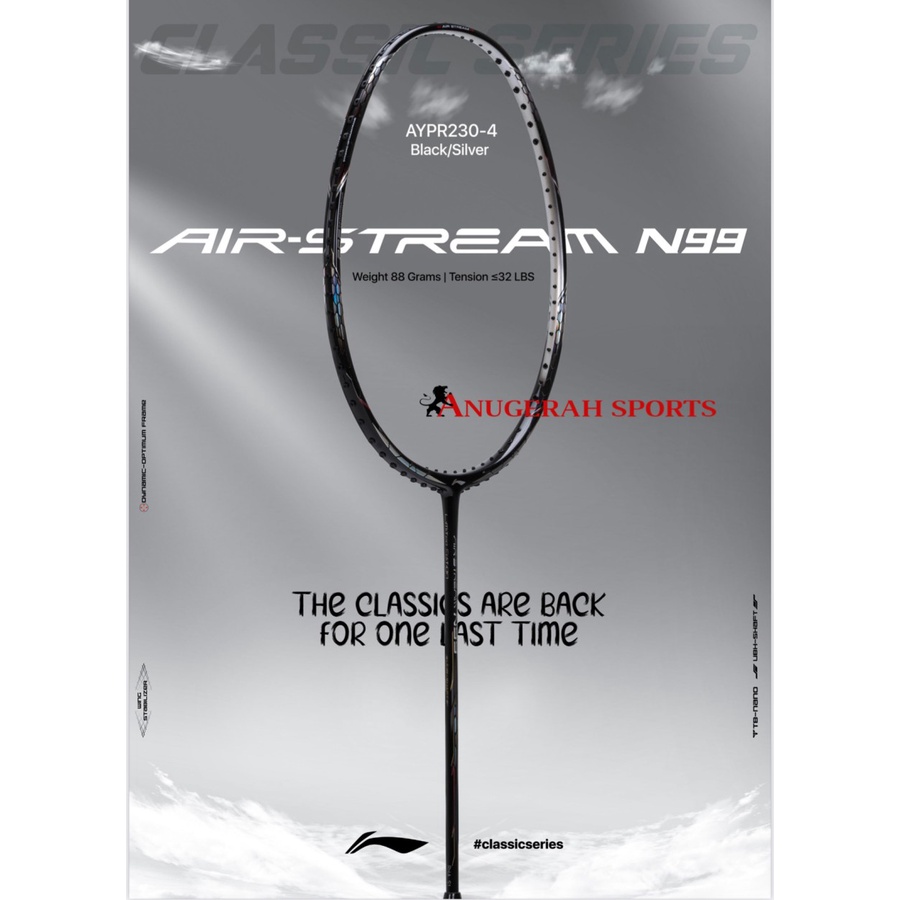 LIMITED EDITION - Raket LINING AIRSTREAM N99 (UNIQUE NUMBER) ORIGINAL