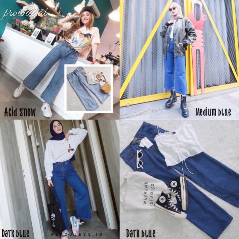 HIGH WAIST KULOT JEANS PREMIUM