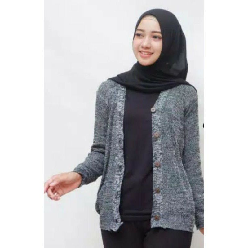 SWEATER CARDIGAN KANCING BATOK