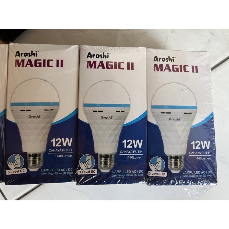 ARASHI LAMPU LED EMERGENCY ACDC MAGIC II 12W 12 WATT