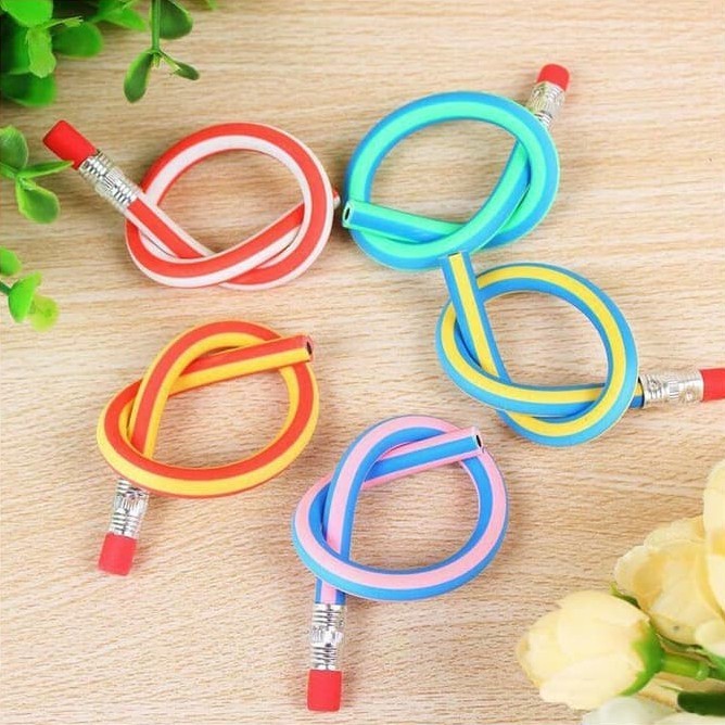 

Pensil Lentur Lembut Flexible - Pensil Fleksibel Aneka Warna