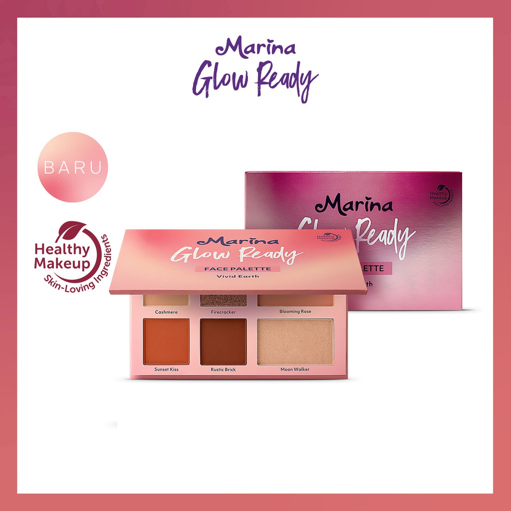 MARINA GLOW READY FACE PALLETE VIVID EARTH