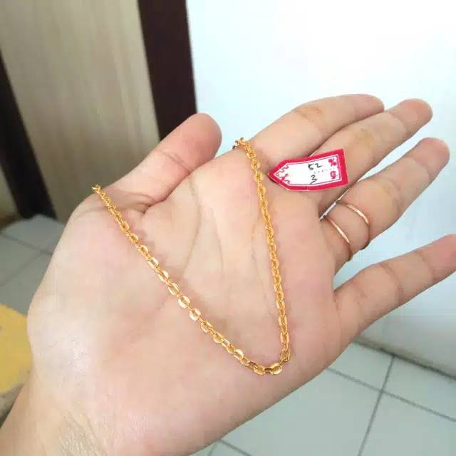 Gelang Titanium Lapis Emas 3gram.