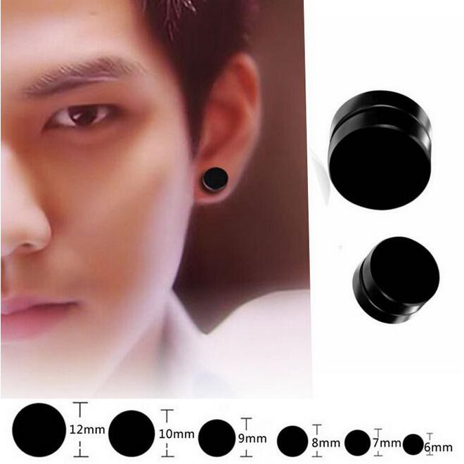 Anting Magnet Hitam Pria