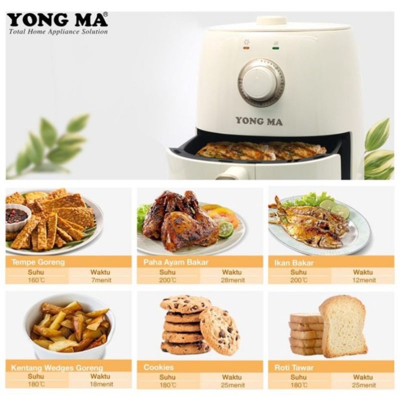 Yongma Air Fryer Magic Fryer YMF 101 (2.4 Liter) MURAH BANGET / GARANSI RESMI