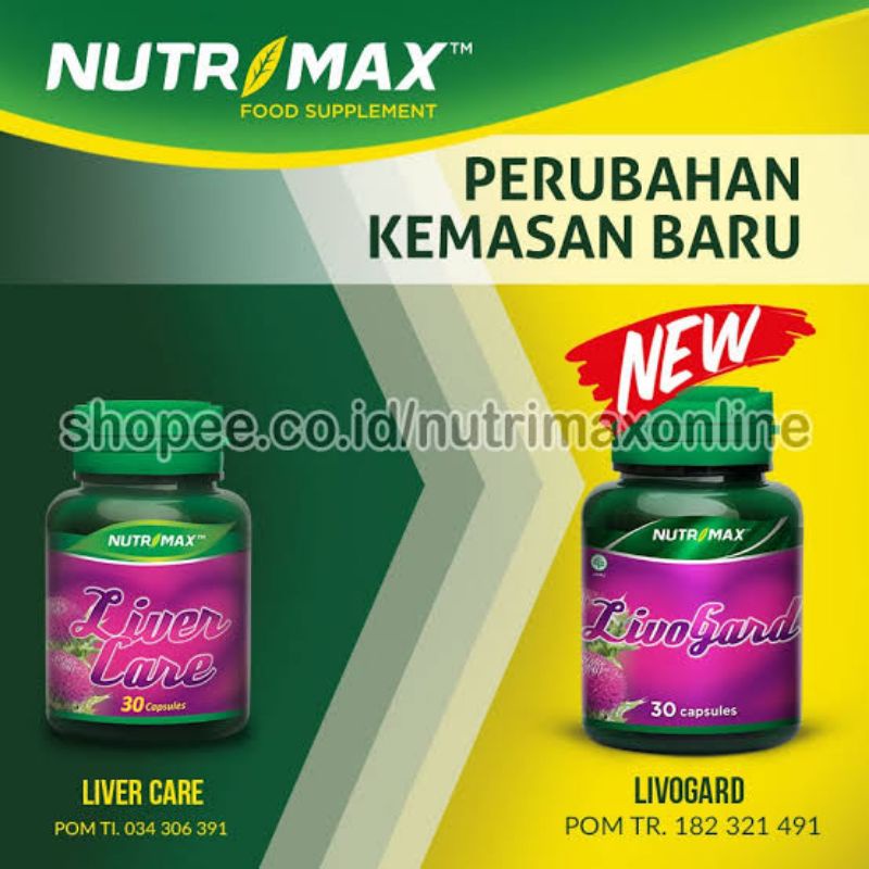 NUTRIMAX LIVOGARD LIVER CARE LIVO GARD VITAMIN OBAT FUNGSI HEPATITIS