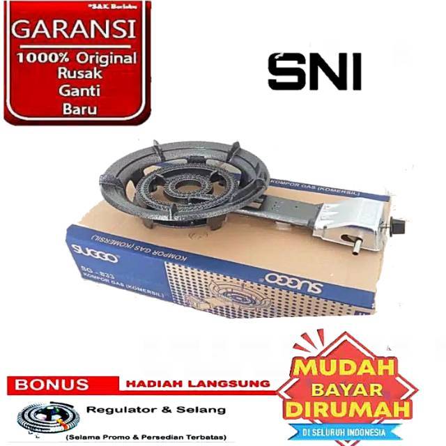 SUGGO Komersil kompor Cor 1 Tungku SG-833 Kompor Mata Seribu