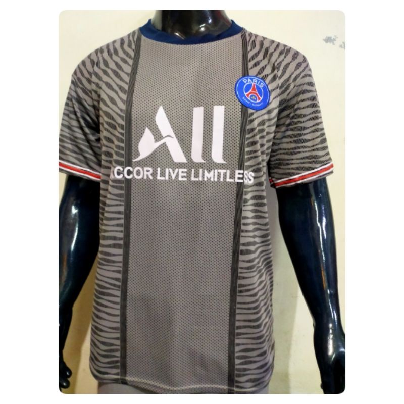 BAJU BOLA ATASAN/SETELAN PSG ABU